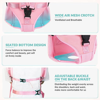 Dog Carrier Backpacks, Adjustable Dog Backpack Carrier, Legs Out Easy-fit Dog - Image 3