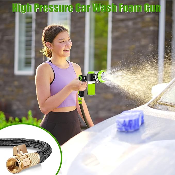 Dog Washing Hose Attachment, 8-in-1 Sprayer Mode Garden Hose Nozzle - Image 5
