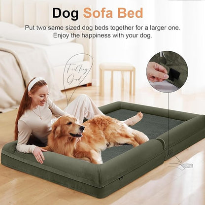 Large Dog Bed Orthopedic Washable: Beds Bolster XL Bed Big XLarge Dogs Memory - Image 3