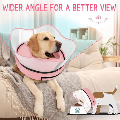 Supet Raised Inflatable Dog Cone Collar to Stop Licking, Soft Dog Cone - Image 5