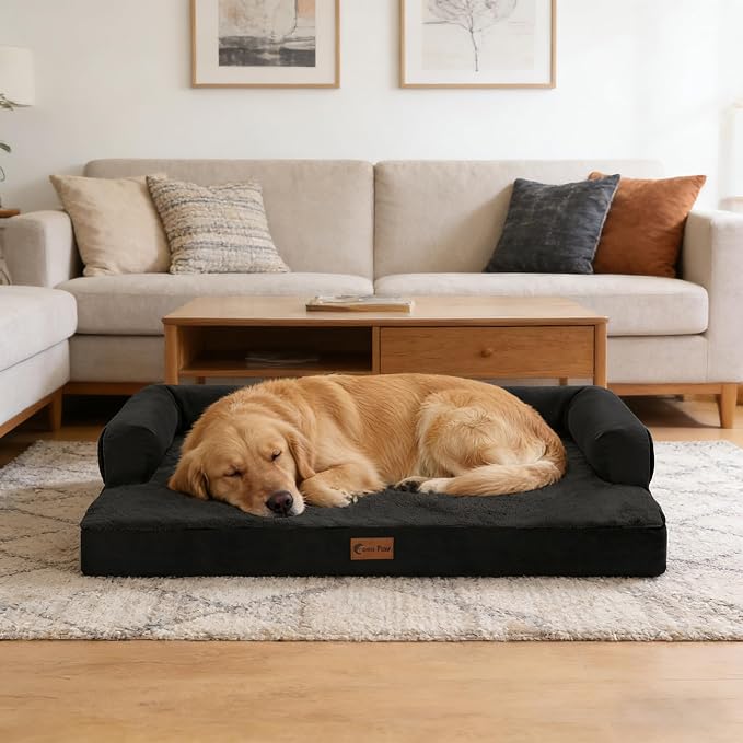 Orthopedic Dog Beds for Extra Large Dogs, Waterproof Egg Crate Foam XL Dog Bed - Image 9