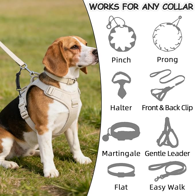 YUEPET Dog Safety Collar Clips 2 Pack Adjustable Prong Collar Backup Clips - Image 4