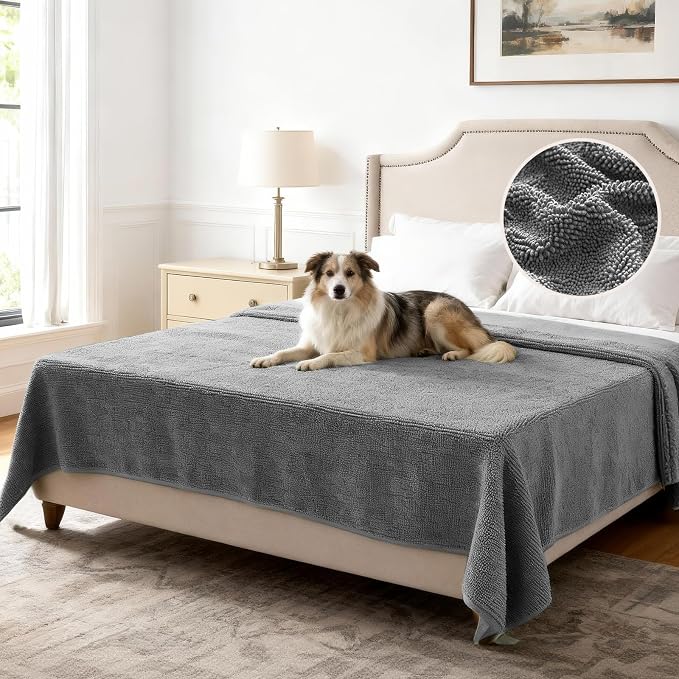 H.VERSAILTEX Non Slip Pet Couch Cover Chenille Dog Bed Protector Thick Soft by HVERSAILTEX