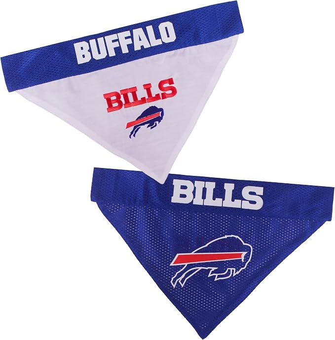 Pets First NFL Buffalo Bills Reversible Bandana Size XX-Large by PETSFIRST
