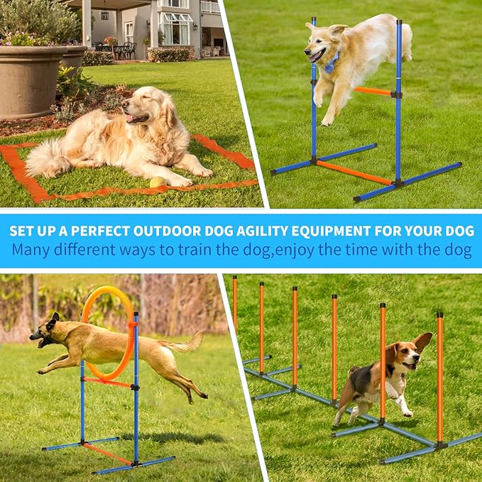 Dog Agility Training Equipment, 72-Piece Obstacle Course Training Starter Kit - Image 3