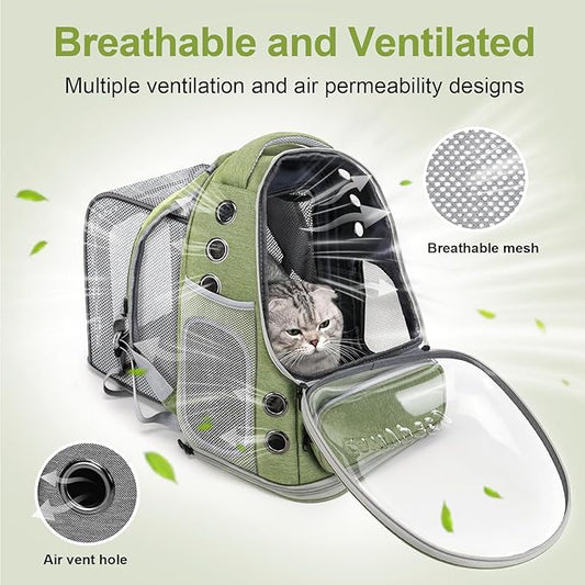 Expandable Cat Backpack, Cat Bubble Backpack Carrier - Image 2