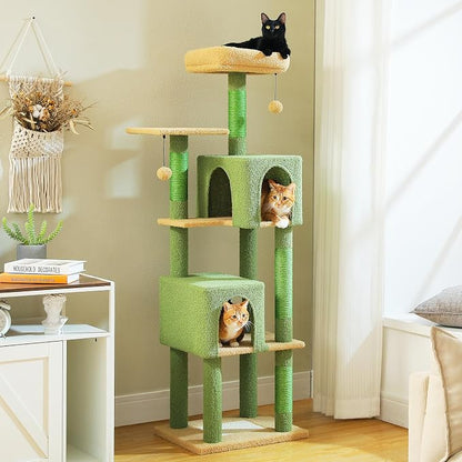 Cactus Cat Tree, 62-Inch Large Cat Tower by MUTTROS