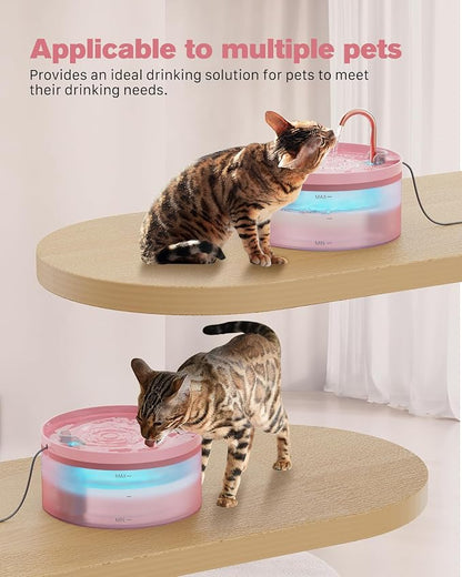 Pink Cat Water Fountain:with 6 Carbon Filters + 3 Sponge Filters - Image 8