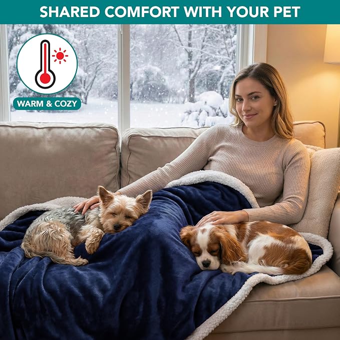 PetAmi Waterproof Dog Blanket for Small Medium Dog Puppy Cat Throw for Couch - Image 4