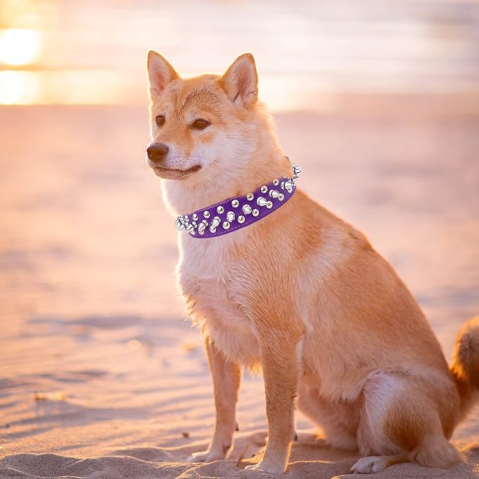 TEEMERRYCA Adjustable PU Leather Spiked Studded Dog Collars - Image 5