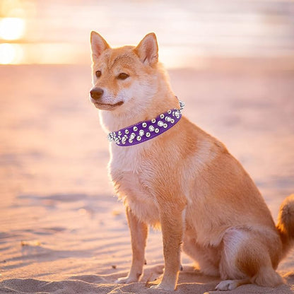 TEEMERRYCA Adjustable PU Leather Spiked Studded Dog Collars - Image 5