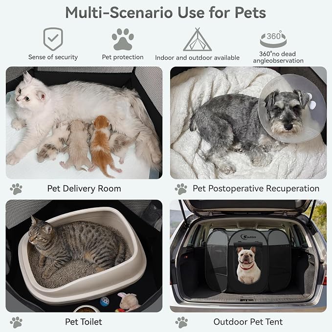 Dog Cat Playpen, Puppy Pet Playpen Indoor - Image 3