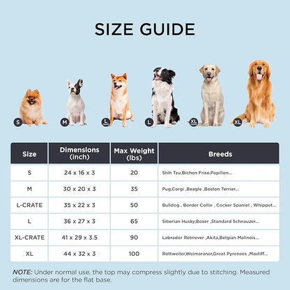 Bedsure Cooling Dog Bed for Medium Dogs - Image 7