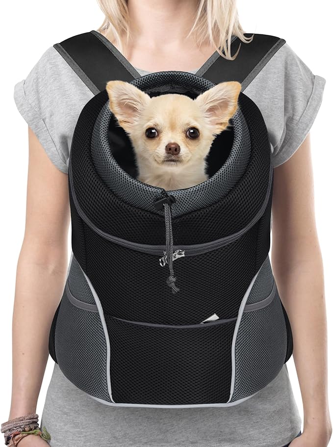 YUDODO Dog Front Carrier Backpack, Adjustable Breathable Pet Carrier by YUDODO