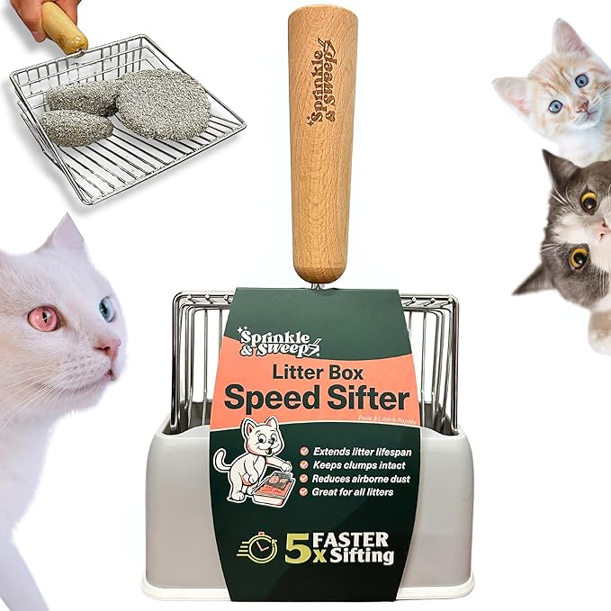 Sprinkle & Sweep Metal Cat Litter Scoop by SprinkleSweep