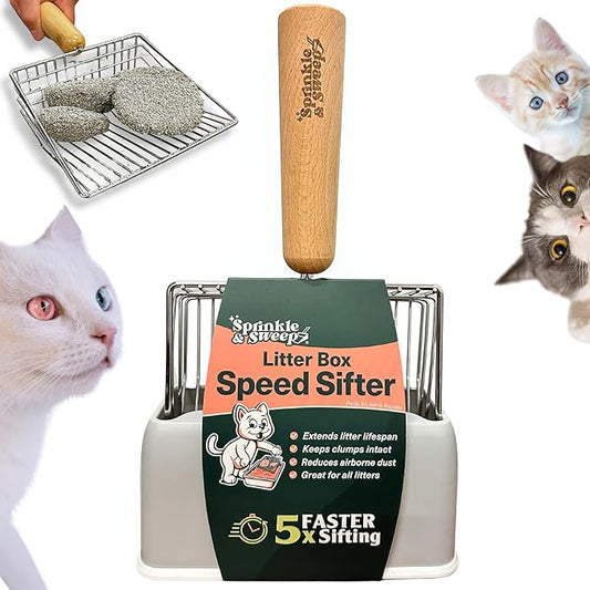 Sprinkle & Sweep Metal Cat Litter Scoop by SprinkleSweep