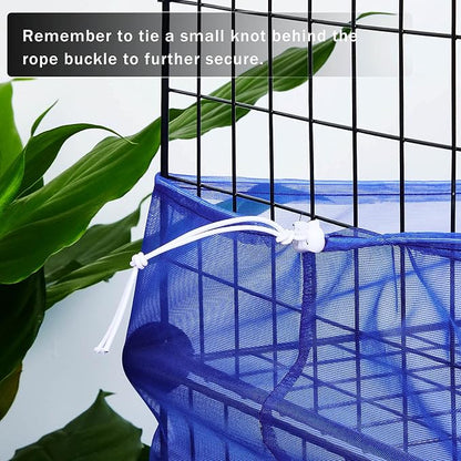 Shappy Large Bird Cage Seed Catcher, Bird Cage Cover Net Skirt Guard, - Image 3