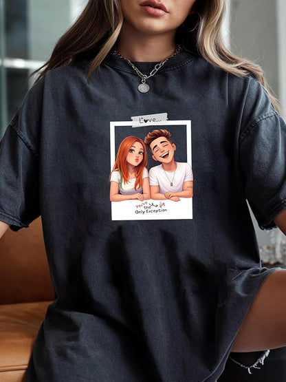 Custom Bootleg Rap Tee, Personalized Girlfriend Vintage Graphic T-Shirt - Image 2