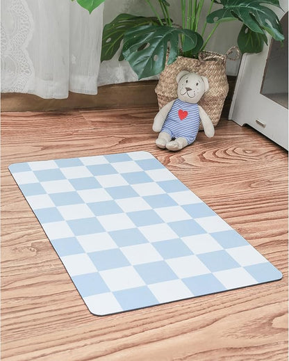 Ralxion Checkered Dog Feeding Mat, Absorbent Mats - Image 2
