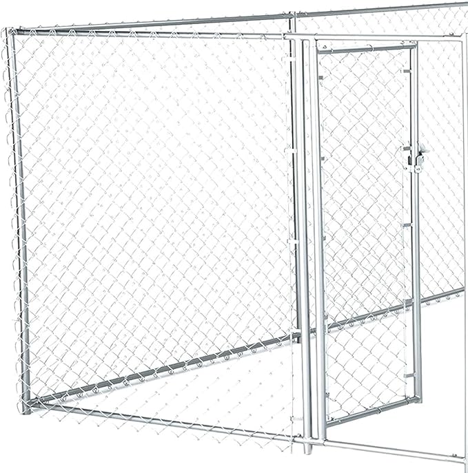 Lucky Dog Heavy Duty Outdoor Galvanized Chain Link Dog Kennel Enclosure - Image 7