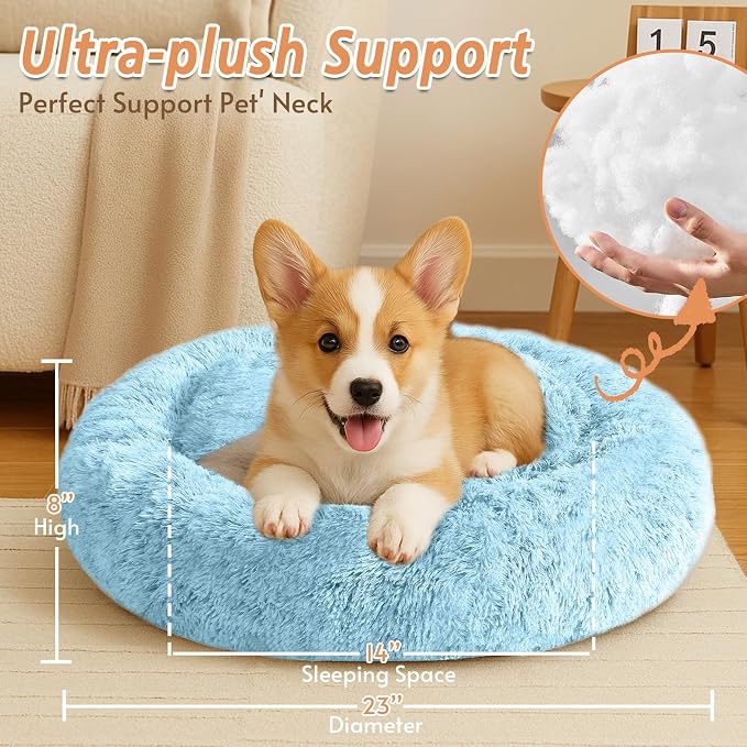 JOLLYVOGUE Calming Dog Bed for Small Dogs - Image 5
