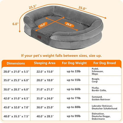 Dwanton Orthopedic Dog Bed for Medium Dogs - Image 4