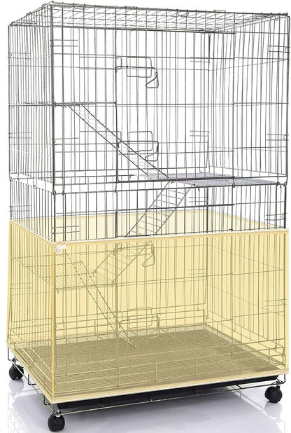 Shappy Large Bird Cage Seed Catcher, Bird Cage Cover Net Skirt Guard, by Shappy