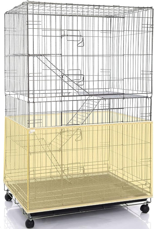 Shappy Large Bird Cage Seed Catcher, Bird Cage Cover Net Skirt Guard, by Shappy