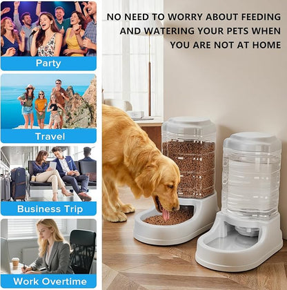 Kenond 9.5L Dog Feeders and Water Bowl Set - Image 6