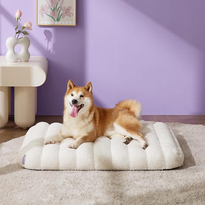 LE SURE Cute Orthopedic Dog Bed Medium Size Dog, Waterproof Chic Flat Pet Beds - Image 2
