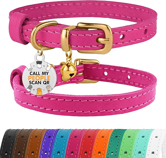 BRONZEDOG Leather Cat Collar by BRONZEDOG