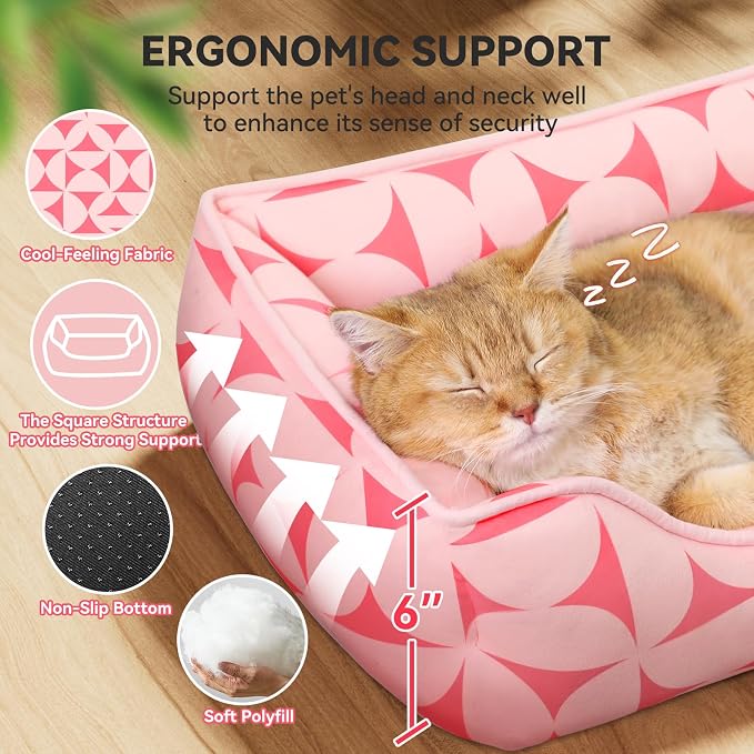 Rectangle Cat Dog Bed for Large Medium Small Pets Indoor Outdoor Machine - Image 3