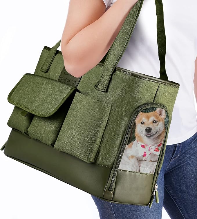 Dog Carrier, Cat Carrier, Pet Carrier, Foldable Waterproof Premium Oxford Cloth by WelcomeToJohomviin