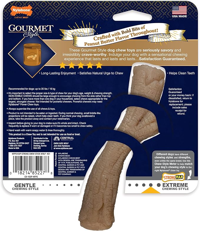 Nylabone Gourmet Style Stick Strong Chew Toy - Image 13