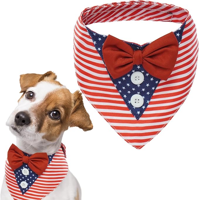 FUAMEY Dog Tuxedo American Flag by FUAMEY