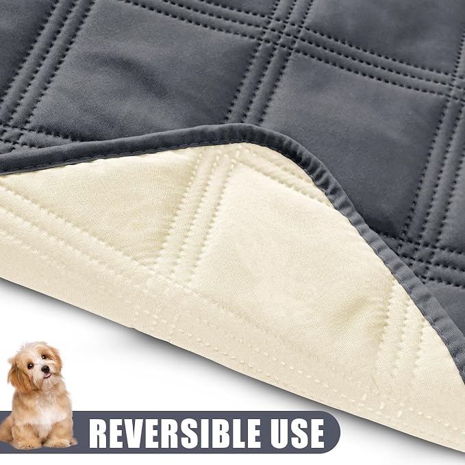 Smiry Waterproof Dog Bed Cover Blanket 40x80, Soft Reversible Pet Blanket - Image 3