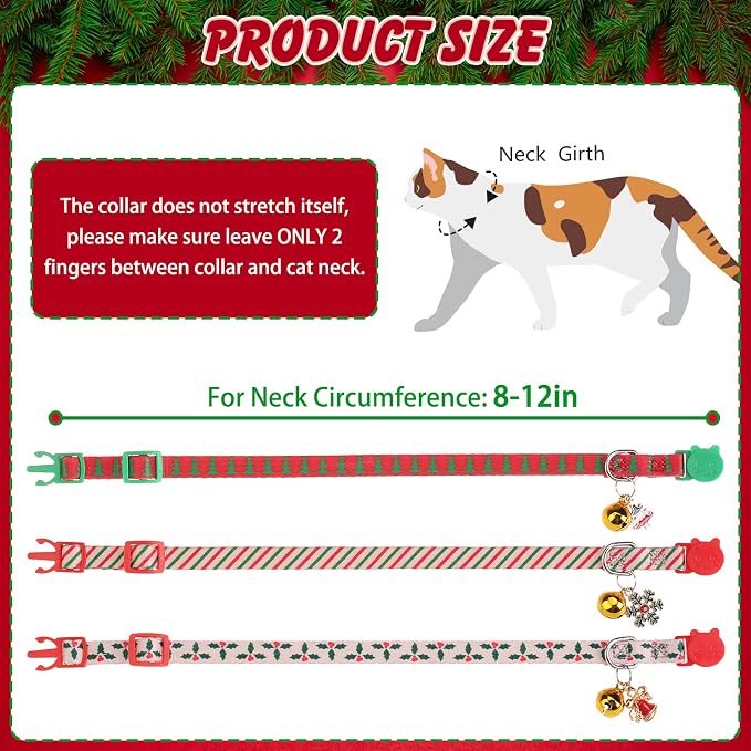 Christmas Breakaway Cat Collars - Image 2
