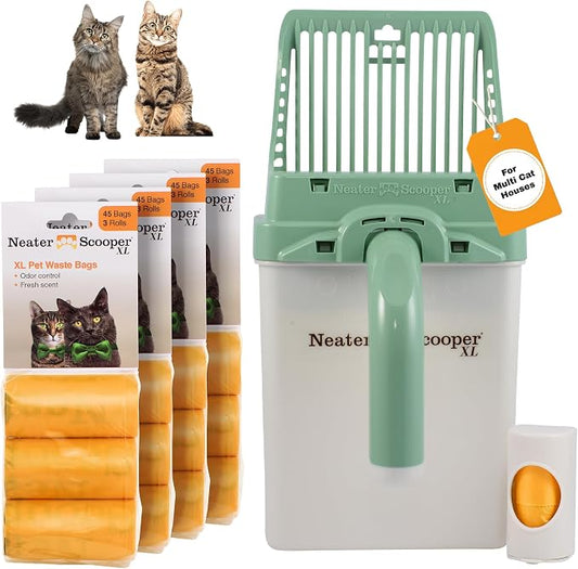 Neater Pet Brands Neater Scooper XL Cat Litter Scoop, 195 Refill Bags – by NeaterPetBrands