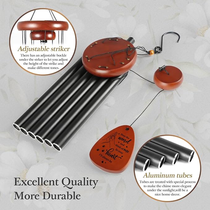 SteadStyle Pet Memorial Gifts for Dogs, Dog Memorial, Pet Memorial Wind Chime - Image 3