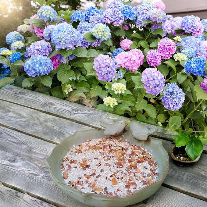Ceramic Bird Bath for Outside on Ground, 9.45-Inch Birds Bath Bowl Only - Image 6