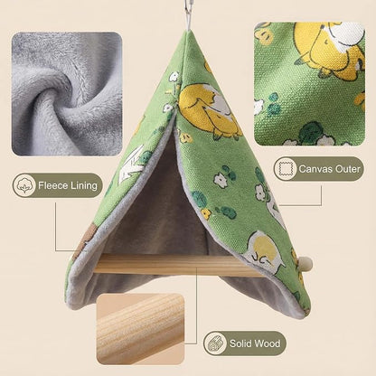 FLAdorepet Bird Bed Blanket Parrot Nest Snuggle Hut - Image 2