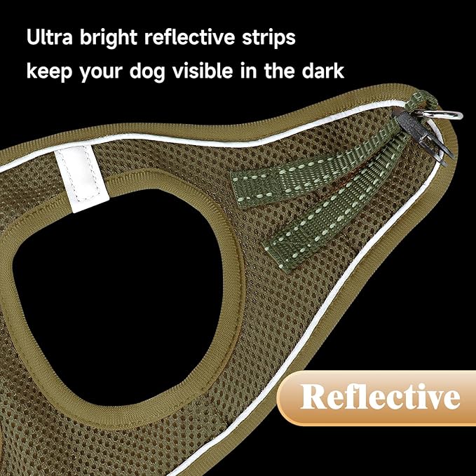 YIMEIS Dog Harness and Leash Set, No Pull Soft Mesh Pet Harness, Reflective - Image 5