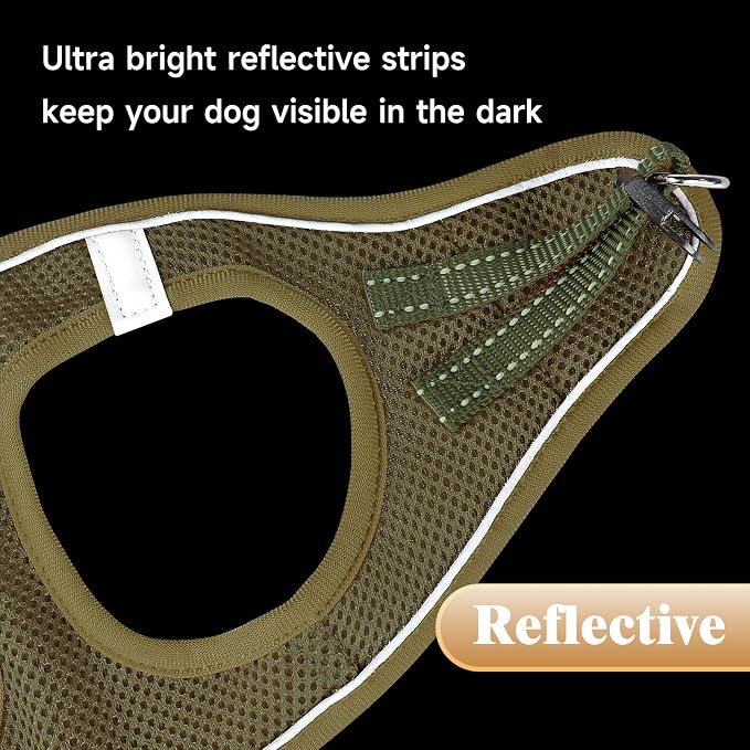 YIMEIS Dog Harness and Leash Set, No Pull Soft Mesh Pet Harness, Reflective - Image 5