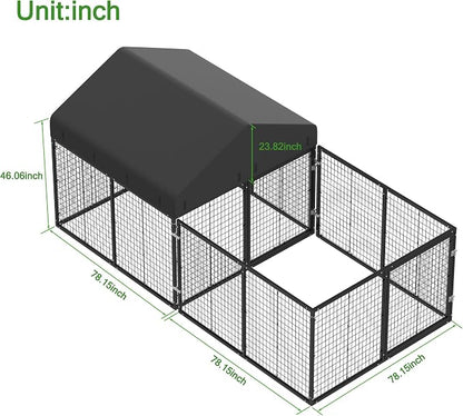 Outdoor Dog Kennel with Dog Fence - Image 2