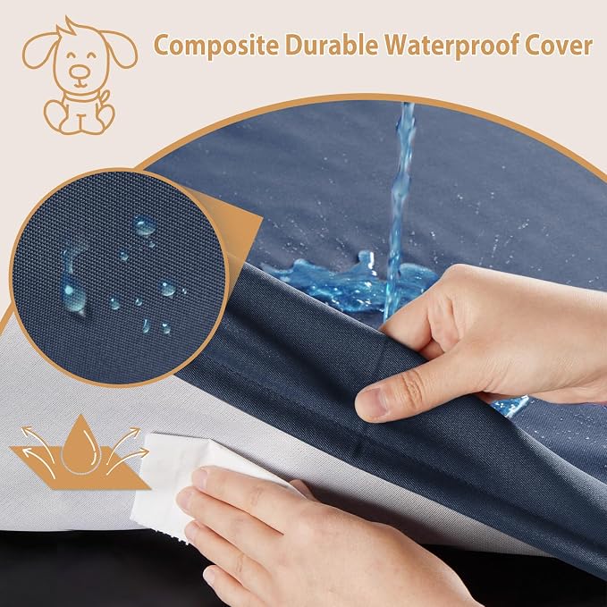 BFPETHOME Outdoor Dog Bed for Large Dogs, Waterproof, Orthopedic - Image 3