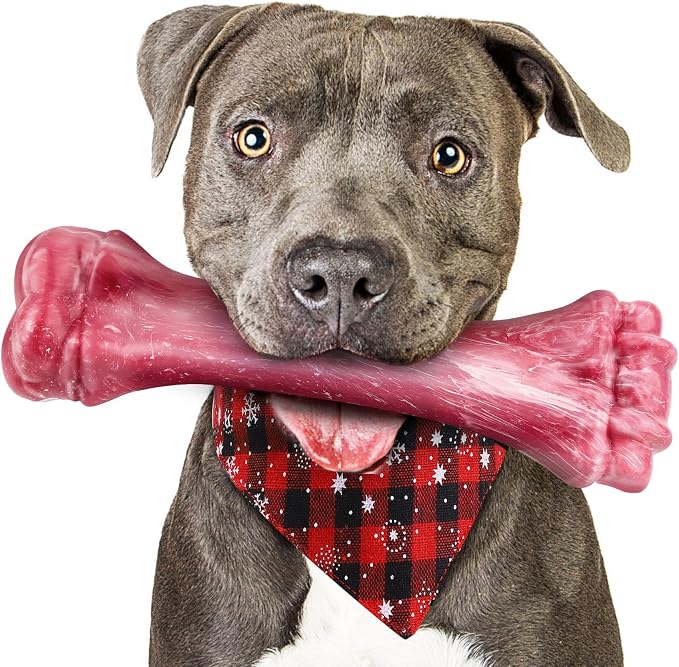 Dog Toys for Aggressive Chewers, Indestructible Dog Bones for Aggressive Chewers by PUPTILYSTROE