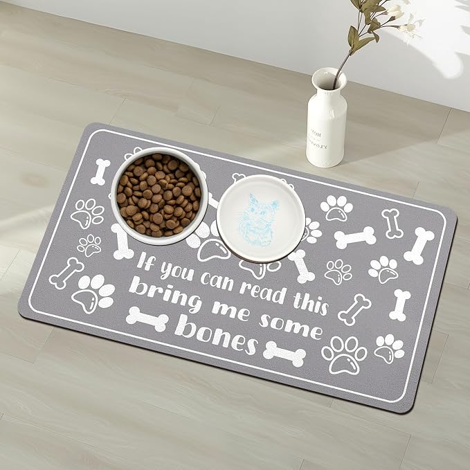 Pet Feeding Mat for Floors Waterproof Dog Mat for Food and Water Absorbent - Image 9