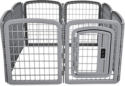 Amazon Basics 8-Panel Octagonal Plastic Dog Playpen, Indoor/Outdoor Pet Fence - Image 3