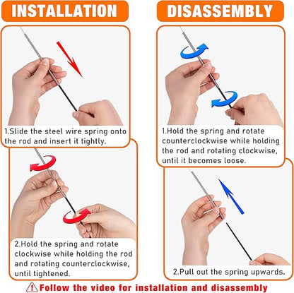 JXFUKAL 2025 Latest Cat Toys, 2 in 1 Spring Cat Wand Toy - Image 5