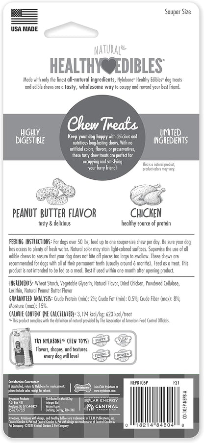 Nylabone Healthy Edibles Natural Dog Chews, Long Lasting Bones - Image 7